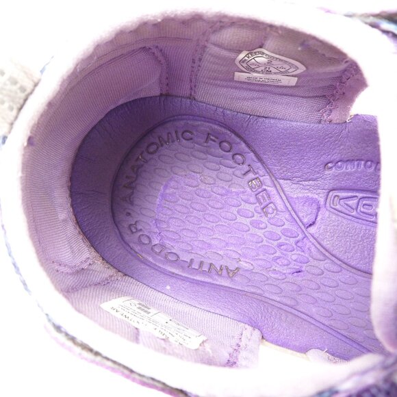 Keen Big Kids' Size 2 Sandals Purple Camo Seacamp II CNX Hybrid Water Tillandsia - Picture 7 of 10